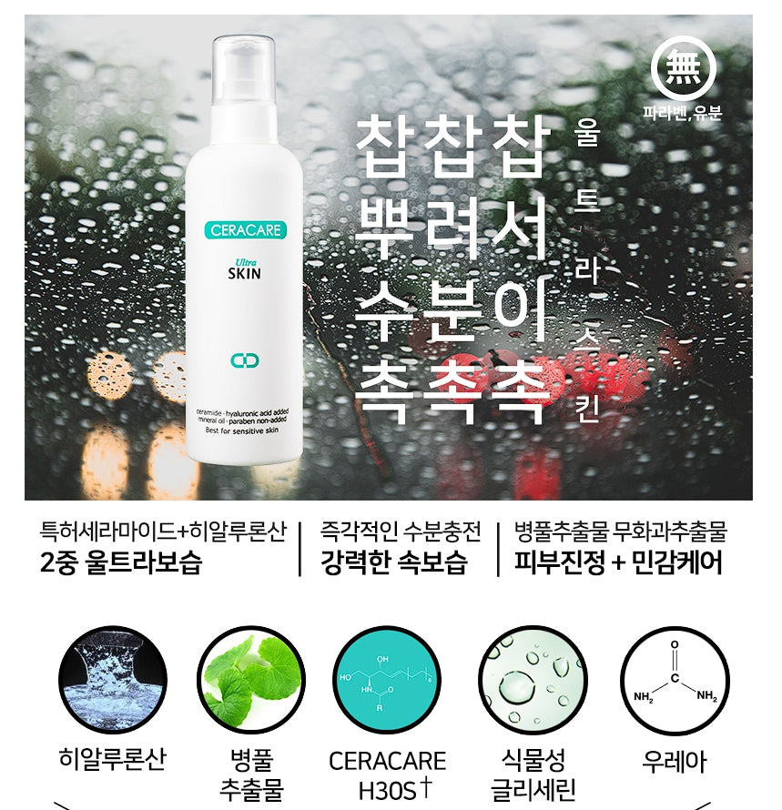 Ceracrare Ultra Hyper Moisturizing for Sensitive Skin (Ultra Skin) Hyaluronic acid + ceramide double ultra moisturizing