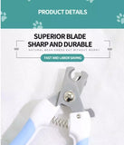 Pets Dog and Cat Nail Clippers - Nail File for Small Medium Large Pets - with Safety Guard to Avoid Over Cutting Toenail