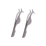 Eyelashes Tweezers Professional Eyelash Extension False Eyelash Applicator Tool Remover Clip Stainless Steel