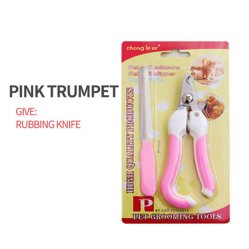 Pets Dog and Cat Nail Clippers - Nail File for Small Medium Large Pets - with Safety Guard to Avoid Over Cutting Toenail