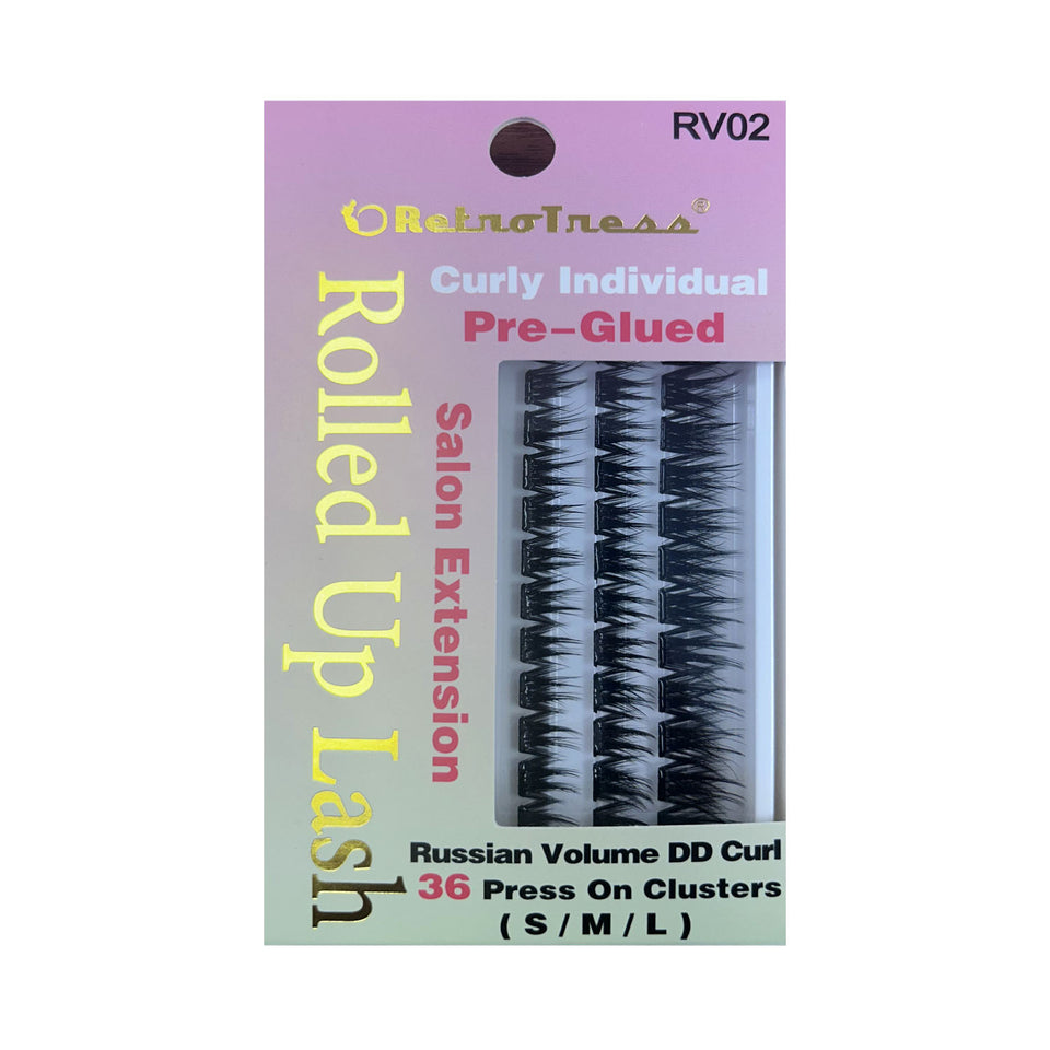RetroTress Curly Individual Rolled Up Lash Pre Glued (20 Styles)