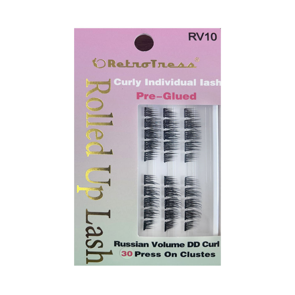 RetroTress Curly Individual Rolled Up Lash Pre Glued (20 Styles)