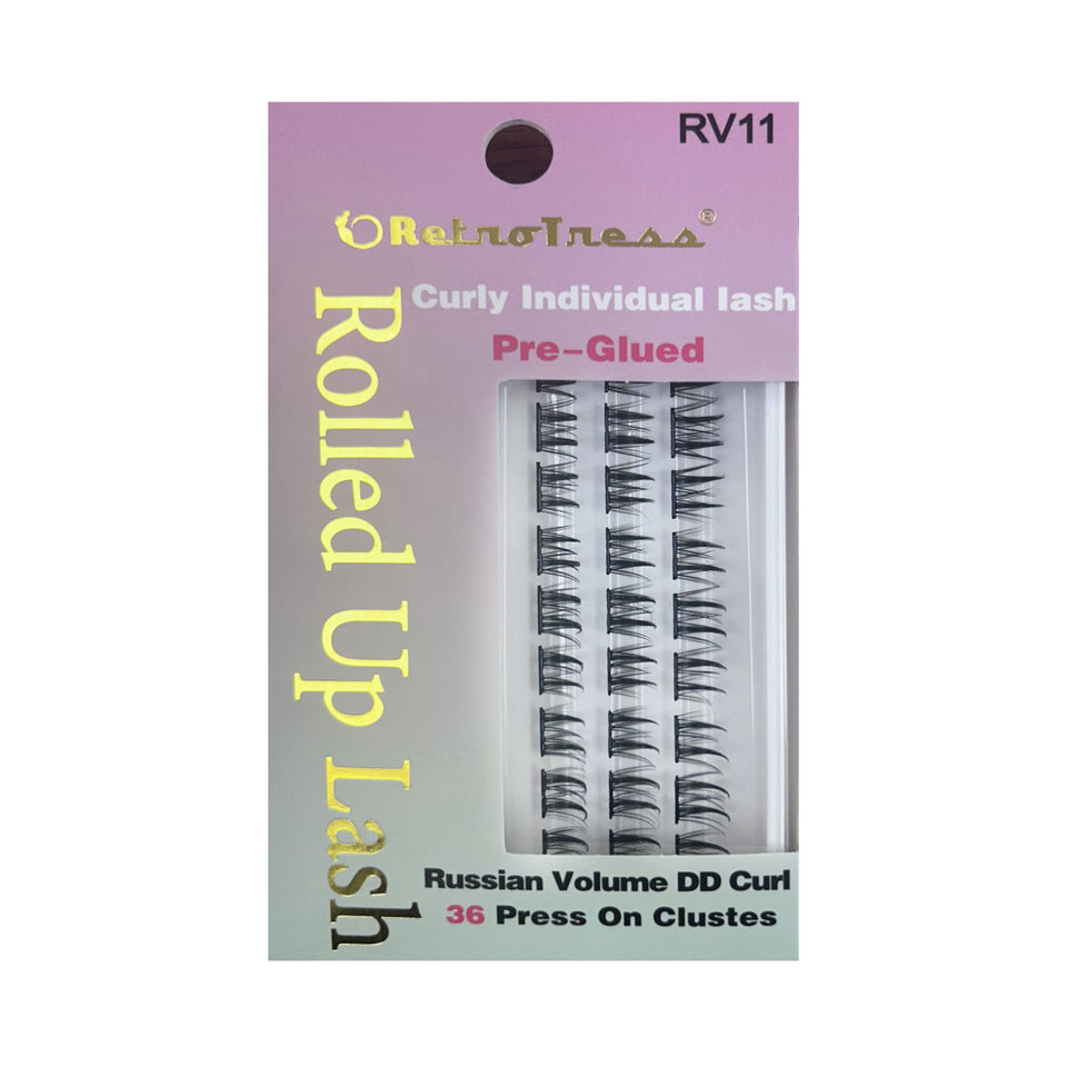 RetroTress Curly Individual Rolled Up Lash Pre Glued (20 Styles)