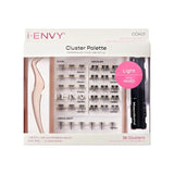 i-ENVY Cluster Palette Kit, DIY Lash Makeup, Customizable Under Lash Extension Layering All in One Convenience, Mini Applicator & Mascabond Glue Included (Light)