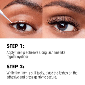 i-ENVY Fine Tip Adhesive Eyeliner, Precision Eyeliner & Eye Lash Glue, Easy Application & Removal, Strong Long-Lasting All Day Hold Adhesiveness