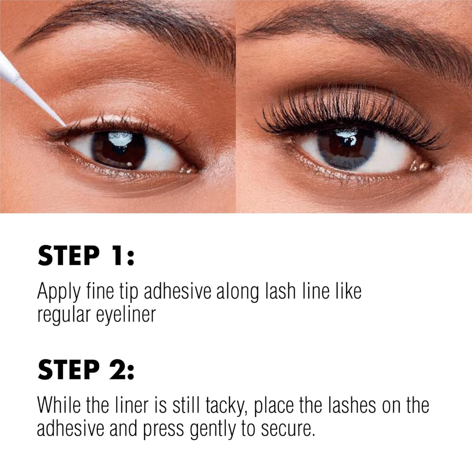 i-ENVY Fine Tip Adhesive Eyeliner, Precision Eyeliner & Eye Lash Glue, Easy Application & Removal, Strong Long-Lasting All Day Hold Adhesiveness