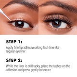 i-ENVY Fine Tip Adhesive Eyeliner, Precision Eyeliner & Eye Lash Glue, Easy Application & Removal, Strong Long-Lasting All Day Hold Adhesiveness
