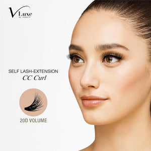 i•ENVY DIY Eyelash Extension  VLuxe CC Curl Lash Cluster Eyelash Extensions, Classic Style 20D Volume Individual False Eyelash for Professionals, Enhanced Natural Look for Uplifted Eyes, DIY Easy Application & Comfortable Wear