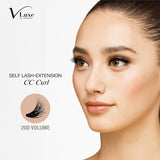 i•ENVY DIY Eyelash Extension  VLuxe CC Curl Lash Cluster Eyelash Extensions, Classic Style 20D Volume Individual False Eyelash for Professionals, Enhanced Natural Look for Uplifted Eyes, DIY Easy Application & Comfortable Wear