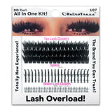ALL IN ONE KIT -DD CURL TOP LASH CLUSTERS +SPIKES + BOTTOM LASH  CLUSTERS 3 IN ONE BOX
