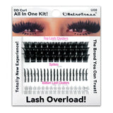 ALL IN ONE KIT -DD CURL TOP LASH CLUSTERS +SPIKES + BOTTOM LASH  CLUSTERS 3 IN ONE BOX