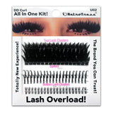 ALL IN ONE KIT -DD CURL TOP LASH CLUSTERS +SPIKES + BOTTOM LASH  CLUSTERS 3 IN ONE BOX