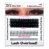 ALL IN ONE KIT -DD CURL TOP LASH CLUSTERS +SPIKES + BOTTOM LASH  CLUSTERS 3 IN ONE BOX