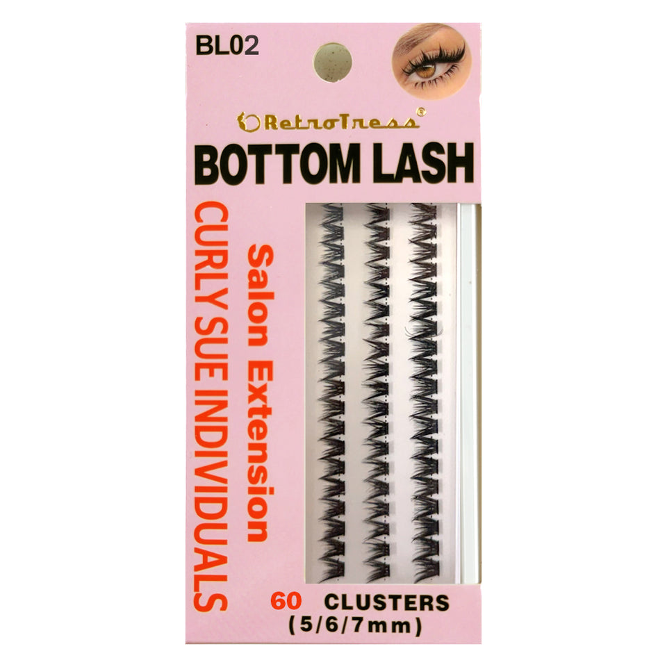 RetroTress Bottom Lash DIY Individual Clusters Lower Under Lash Extensions