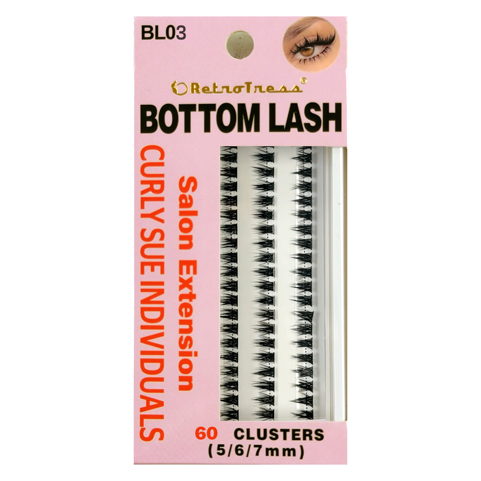 RetroTress Bottom Lash DIY Individual Clusters Lower Under Lash Extensions