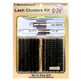 DIY Retrotress Lash Extension Mix styles Lash Clusters Individual Explosive eyelashes with Bond&Seal Remover Tweezers