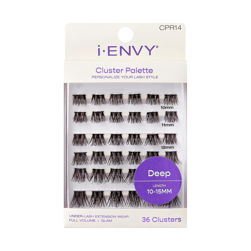 i-ENVY Cluster Palette Lash Refill, DIY Lash Makeup, Clusters False Eyelash, Varied Length, Customizable Under Lash Extension Layering