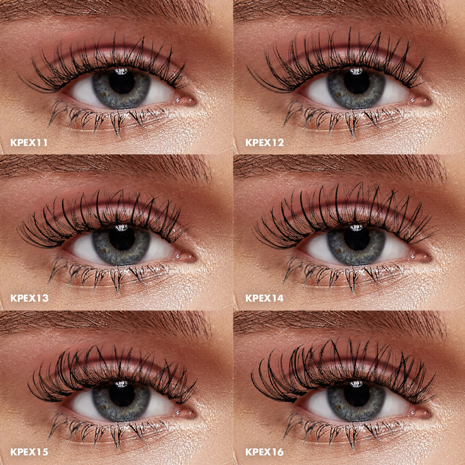 i•ENVY Lash Clusters,12+14mm (Fishtail) Micro-Root Eyelash Extension, Pro-Grade Customizable Individual Cluster Lashes Kit, Easy To Apply, Lightweight, Tapered-End Natural False Lashes
