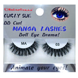 RETROTRESS CURLY SUE MANGA  EYE LASHES DOLL EYE ANIMATE YOUR EYES !