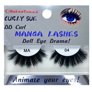RETROTRESS CURLY SUE MANGA  EYE LASHES DOLL EYE ANIMATE YOUR EYES !