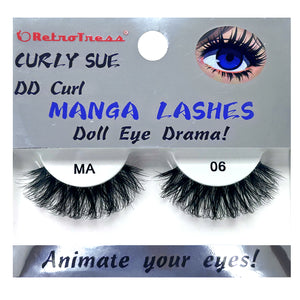 RETROTRESS CURLY SUE MANGA  EYE LASHES DOLL EYE ANIMATE YOUR EYES !
