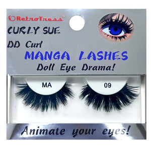 RETROTRESS CURLY SUE MANGA  EYE LASHES DOLL EYE ANIMATE YOUR EYES !