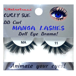 RETROTRESS CURLY SUE MANGA  EYE LASHES DOLL EYE ANIMATE YOUR EYES !