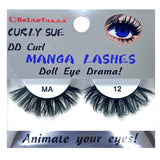 RETROTRESS CURLY SUE MANGA  EYE LASHES DOLL EYE ANIMATE YOUR EYES !