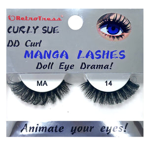 RETROTRESS CURLY SUE MANGA  EYE LASHES DOLL EYE ANIMATE YOUR EYES !