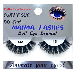 RETROTRESS CURLY SUE MANGA  EYE LASHES DOLL EYE ANIMATE YOUR EYES !