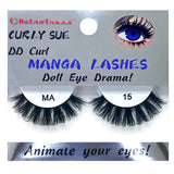 RETROTRESS CURLY SUE MANGA  EYE LASHES DOLL EYE ANIMATE YOUR EYES !