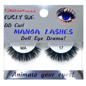 RETROTRESS CURLY SUE MANGA  EYE LASHES DOLL EYE ANIMATE YOUR EYES !