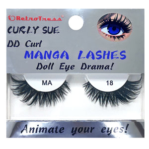 RETROTRESS CURLY SUE MANGA  EYE LASHES DOLL EYE ANIMATE YOUR EYES !