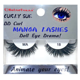 RETROTRESS CURLY SUE MANGA  EYE LASHES DOLL EYE ANIMATE YOUR EYES !