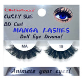RETROTRESS CURLY SUE MANGA  EYE LASHES DOLL EYE ANIMATE YOUR EYES !