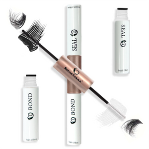 RETROTRESS - Bond &Seal  CURLY SUE Lash Cluster Glue 10ml, Waterproof Bond and Seal Lash Glue, Long Lasting cluster lash glue, 2 in 1 Eyelash glue
