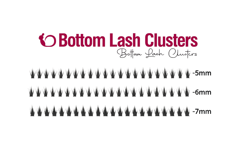 RetroTress Bottom Lash DIY Individual Clusters Lower Under Lash Extensions