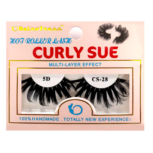 RetroTress Curly Sue Hot  Roller Eyelashes HAND MADE  Bulk Variety Mixed Dramatic Long Soft Fluffy Wispy Bold Big False Eyelashes Makeup