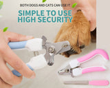 Pets Dog and Cat Nail Clippers - Nail File for Small Medium Large Pets - with Safety Guard to Avoid Over Cutting Toenail