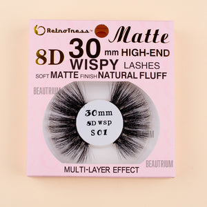RetroTress 8D 30mm Wispy MATTE High-End Lashes Eyelashes HAND MADE  Bulk Variety Mixed Dramatic Long Soft Fluffy Big False Eyelashes Multi Layer