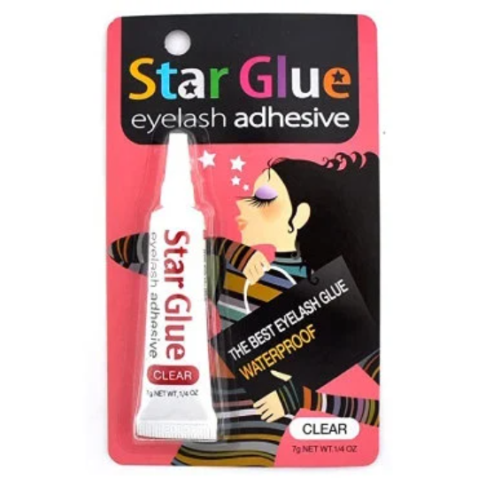 Star Glue Waterproof Eyelash Adhesive /Glue Eyelash Glue Liner/ Clear For Eye Shadow Mascara And Eyeliner Made in Korea- K beauty-