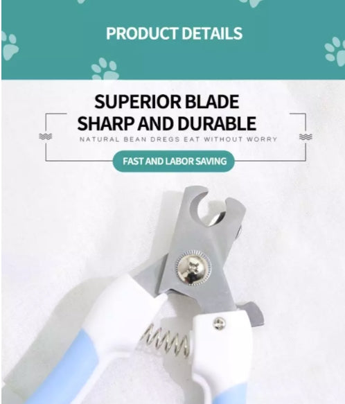 Pets Dog and Cat Nail Clippers - Nail File for Small Medium Large Pets - with Safety Guard to Avoid Over Cutting Toenail