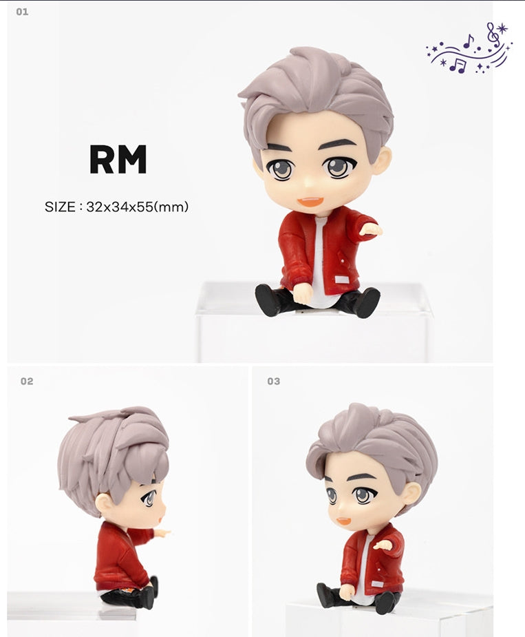 TinyTAN BTS Bangtan Monitor Figure - Figurines Collection - All 7 Characters Individually
