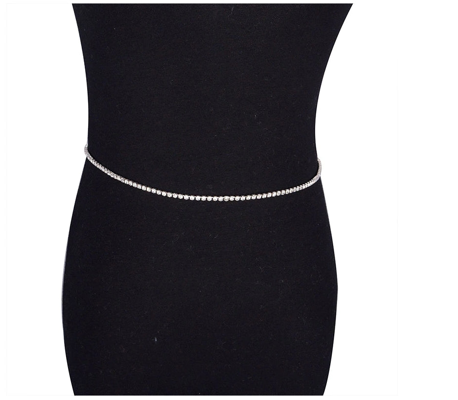 StoneFans Sequins Belly Waist Chain Body Jewelry Women Sexy Bikini Beach Body Chain Vintage Paillette Charm Body Chain Jewelry