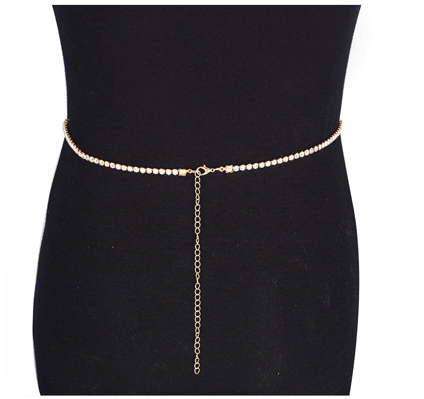 StoneFans Sequins Belly Waist Chain Body Jewelry Women Sexy Bikini Beach Body Chain Vintage Paillette Charm Body Chain Jewelry