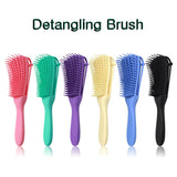 2pack Detangling Brush for Afro America Hair Textured 3a -4c Kinky Wavy Curly Coil Wet Dry Oil Thick Long Hair Knots Detangler Easy to Clean