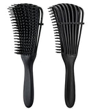 2pack Detangling Brush for Afro America Hair Textured 3a -4c Kinky Wavy Curly Coil Wet Dry Oil Thick Long Hair Knots Detangler Easy to Clean