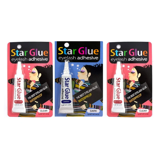 Star Glue Waterproof Eyelash Adhesive /Glue Eyelash Glue Liner/ Clear For Eye Shadow Mascara And Eyeliner Made in Korea- K beauty-