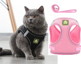Dog Cat Harness and Leash Set No-Pull Breathable Soft Mesh Puppy Vest Harness Reflective Adjustable Pet Harnesses for Dogs and Cats