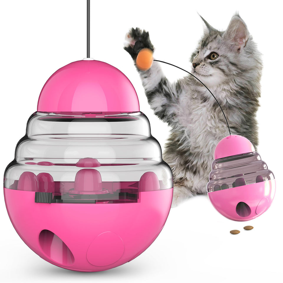 Cat Treat Puzzle, Cat Treat Dispenser Toy Cat Treat Toy, Tumbler  Interactive Ball Cat Puzzle Feeder, Cat Food Puzzle Cat Food Ball Cat  Snacks